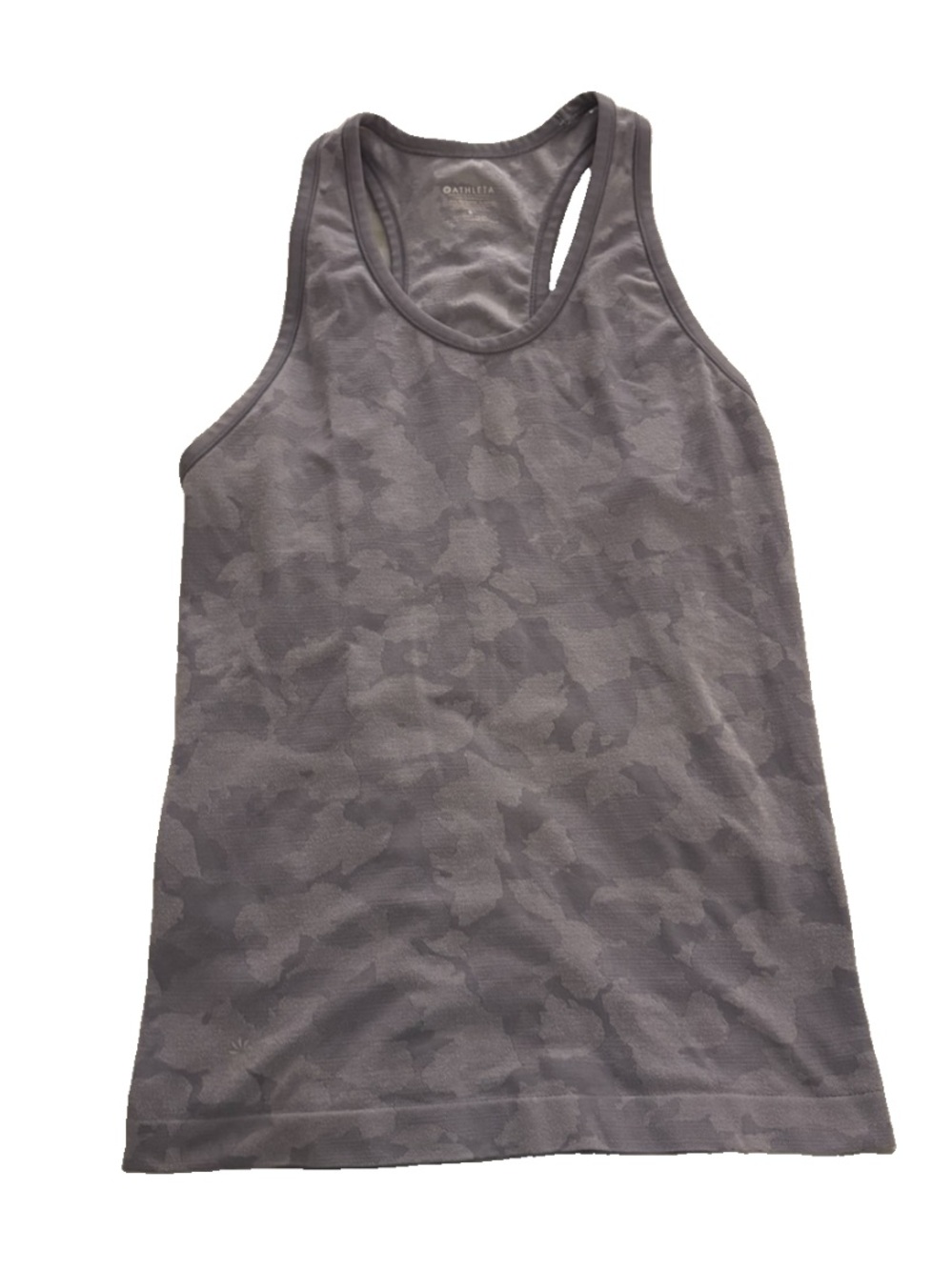 Athleta Gray Camo Racerback Tank